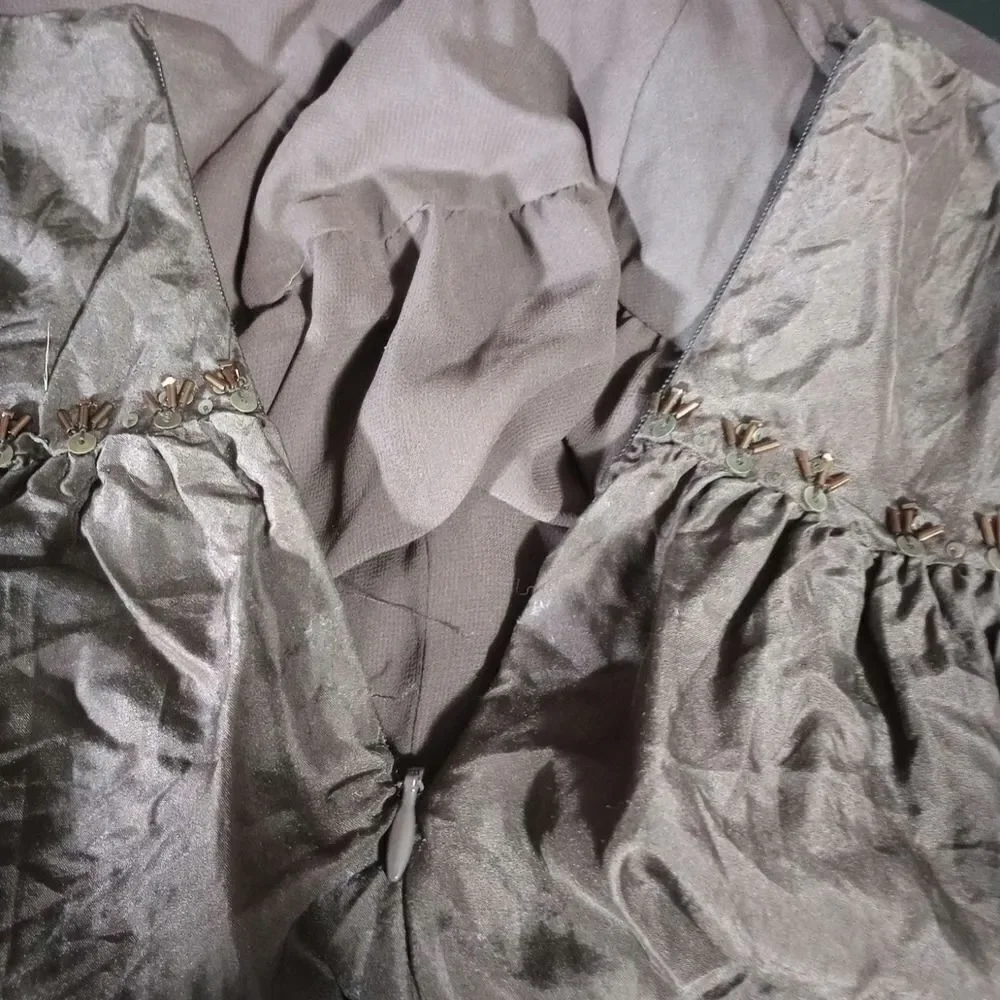 Talbots Skirt Ladies 6‎ Maxi Beaded silk